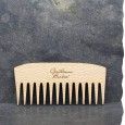 Peigne pour barbe longue et fournie en bois de platane. Fabriqué en France. Gentleman Barbier