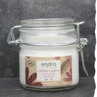 Crème hydratante pour le corps - Endro - Flacon verre - Zéro déchet - Fleur de Coton - Bio