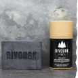 Coffret de soins Bivouak Bio pour homme, made in France : savon surgras et déodorant 100% naturel, sac cadeau Silex