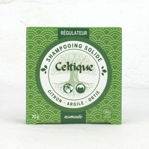 Shampoing solide Bio régulateur pour cheveux gras -  Emballage carton - Fabriqué en France, Drôme