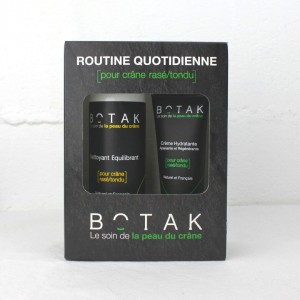 Routine naturelle pour les soins du crâne : nettoyant et crème hydratante - Made in France - Botak