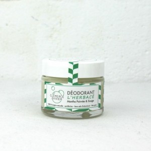 Déodorant 100% naturel crème  L'herbacé Clémence et Vivien sans sel aluminium Zéro déchet