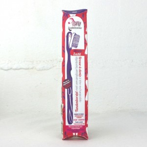 Brosse à dents écolo à tête rechargeable - Medium ou Souple - violet - Lamazuna - Made in France