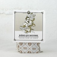 Savon 100% naturel pour le corps Bière qui mousse ça va barber 100g. Made in France