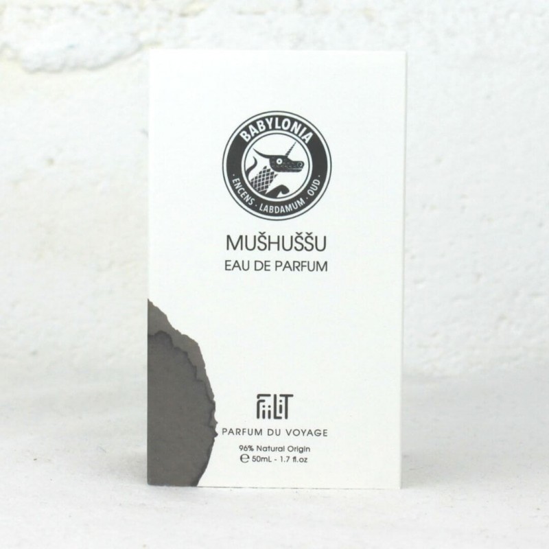 Eau de parfum naturelle Mushussu - Babylonia 50 ml FiiLiT - Fabrication France - Parfum naturel pour homme