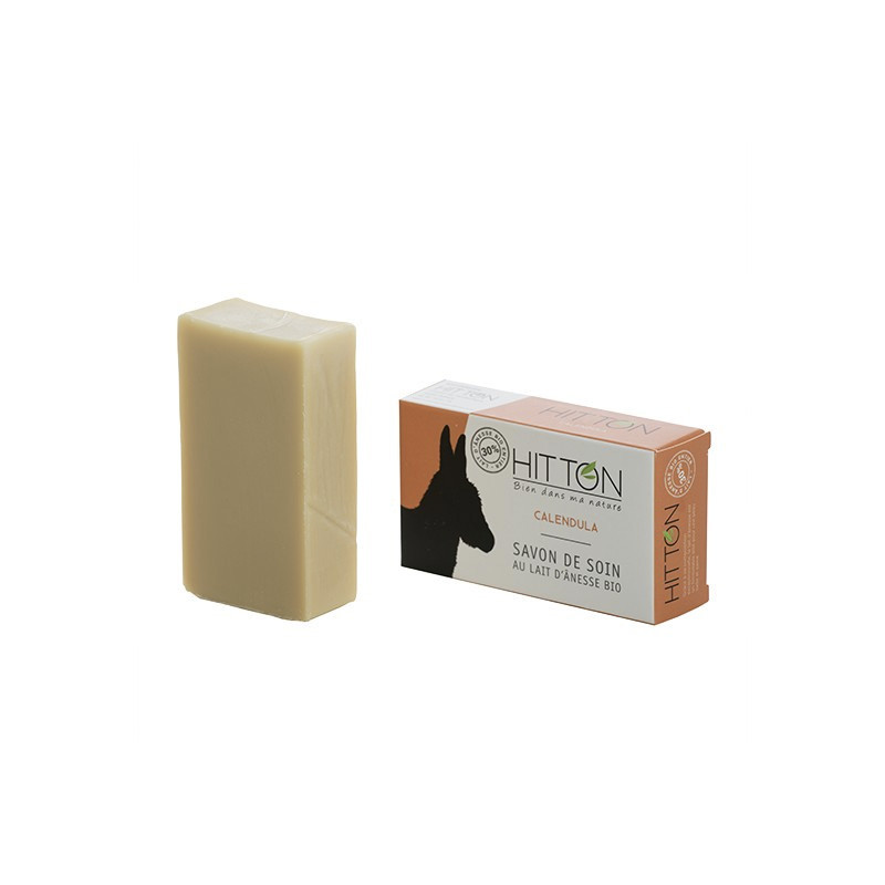 Savon au Lait d'Ânesse Calendula 100% Naturel - La Ferme Hitton