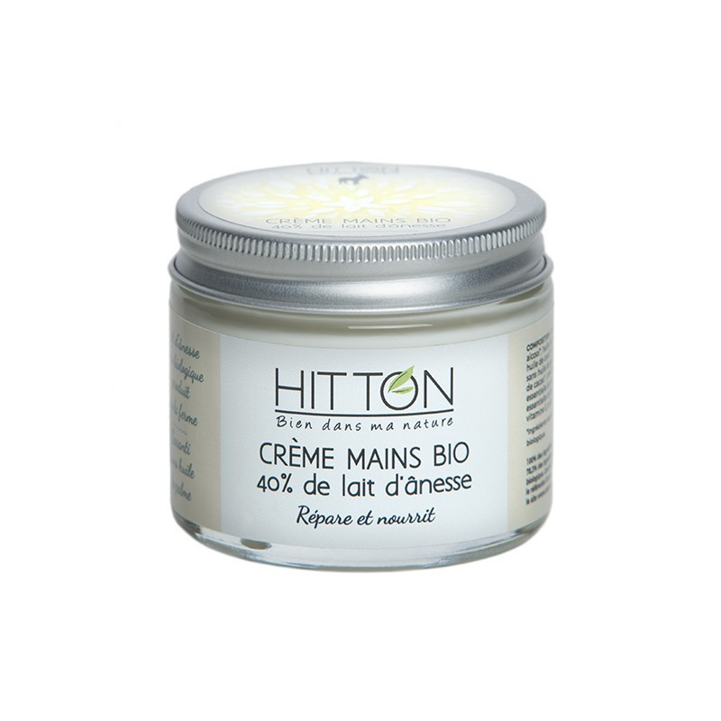 Crème Mains 40 % Lait d'Ânesse 100% Naturel - La Ferme Hitton