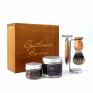 Coffret de Rasage Traditionnel "Bois de Cade" - Gentleman Barbier