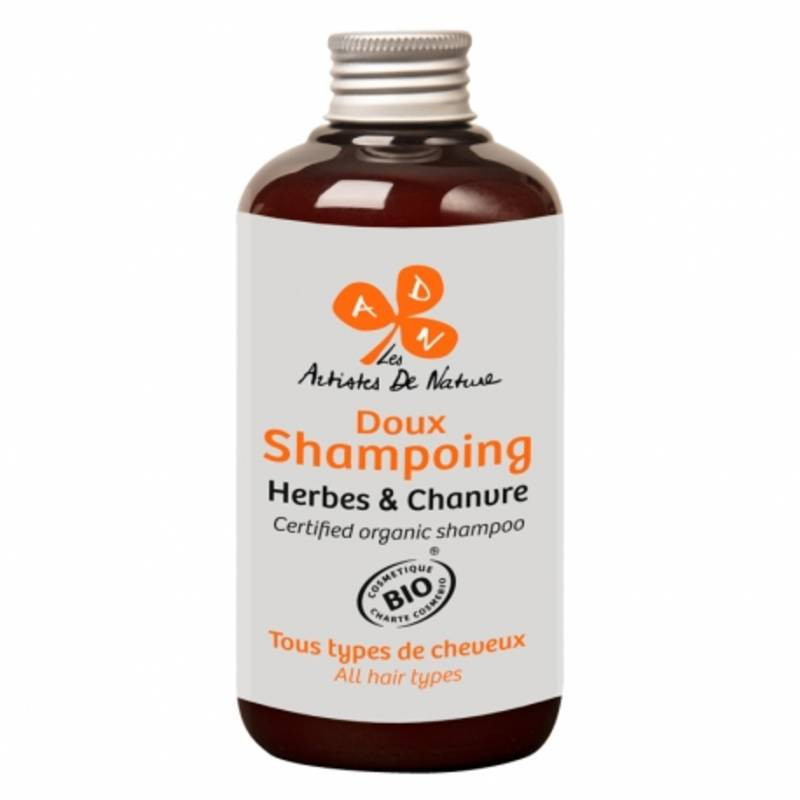 Shampoing Doux Bio aux Herbes & Chanvre Vegan - Les Artistes De Nature