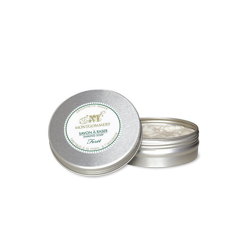 Savon à Raser Forêt en Bol Métal Vegan - Montgommery Savon à Raser Forêt en Bol Métal Vegan - Montgommery