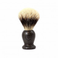 Blaireau de Rasage en Bois de Morta Blanc Européen - Gentleman Barbier