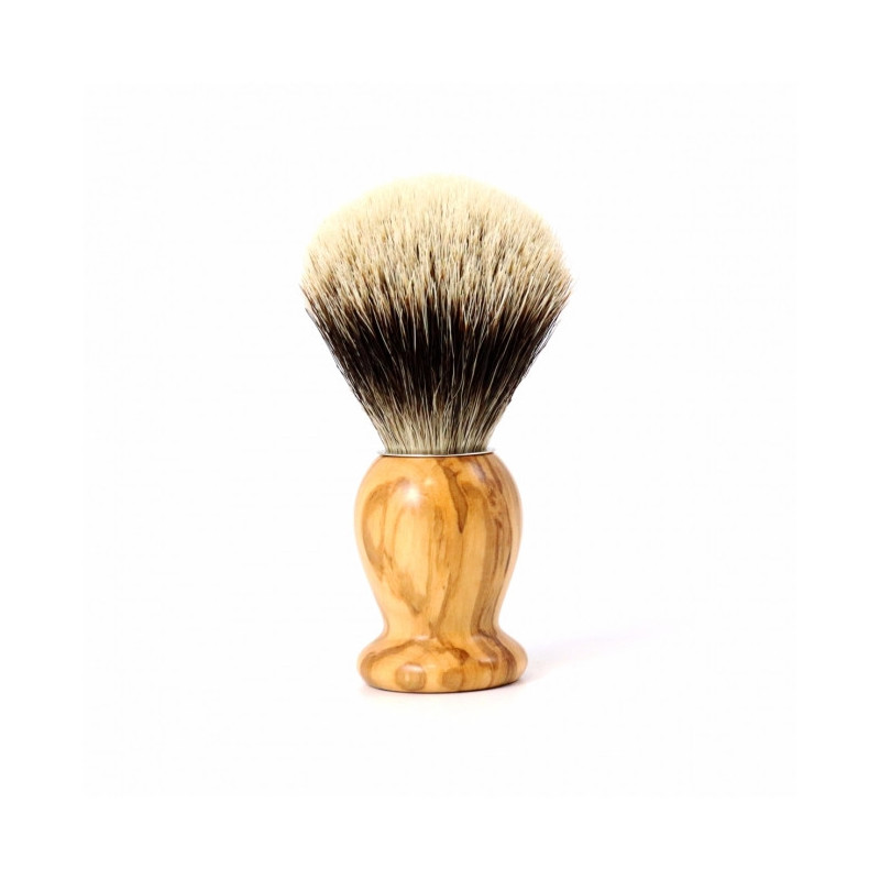 Blaireau de Rasage en Olivier Blanc Européen - Gentleman Barbier Blaireau de Rasage en Olivier Blanc Européen - Gentleman Barbier