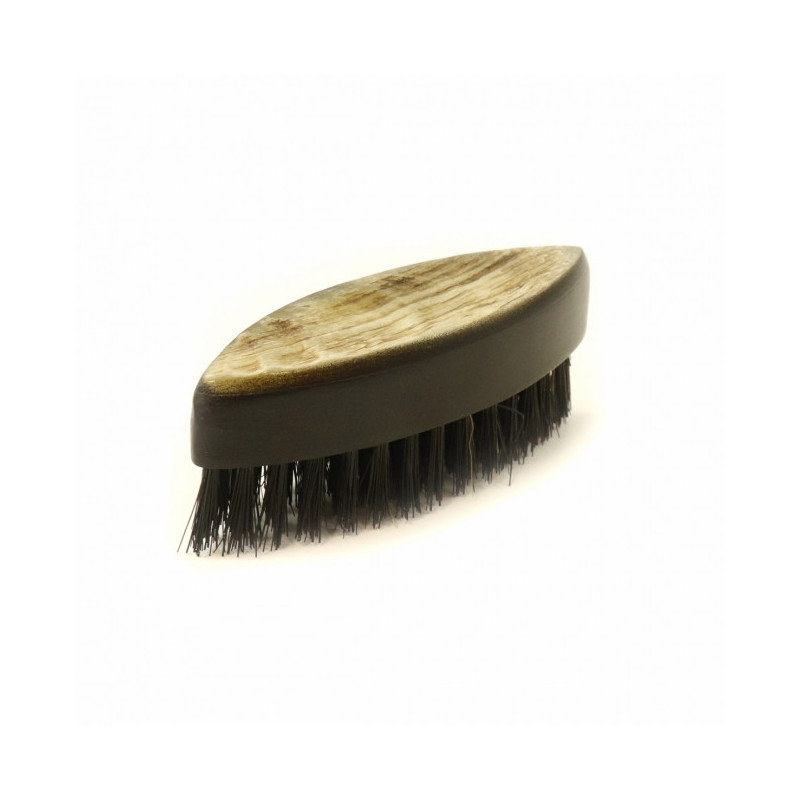 Brosse à Moustache Bois et Corne de Bélier - Gentleman Barbier