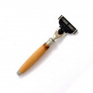 Rasoir Gillette Mach3 en Bois de Cade avec Support - Gentleman Barbier