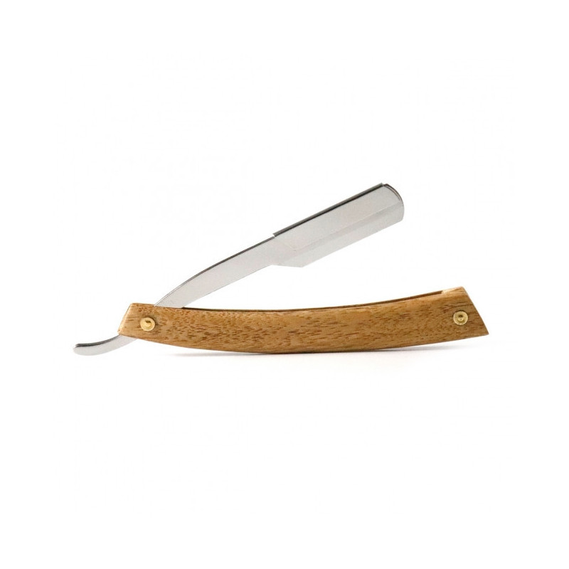Shavette - Rasoir de barbier zéro déchet avec un manche en chêne pour un rasage durable. Fabriquée en France.