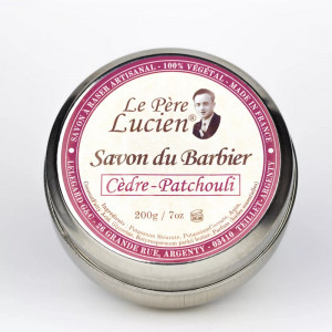 Savon du Barbier 200g "Cèdre Patchouli" 100% végétal - Le Père Lucien