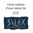 Carte cadeau d'une valeur de 50€ à valoir sur le site SILEX