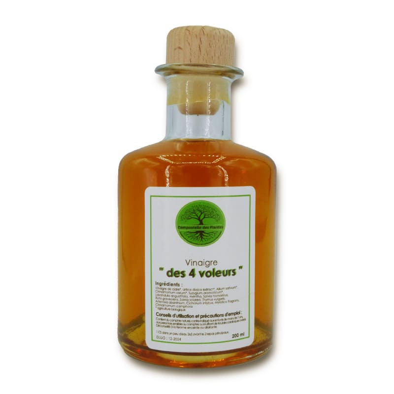 Vinaigre des 4 Voleurs 100% Naturel - Compostelle des Plantes Vinaigre des 4 Voleurs 100% Naturel - Compostelle des Plantes